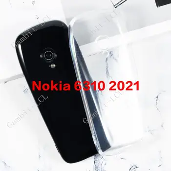 Proti Pádu Prípade Pre Nokia 105 110 4G 6310 2021 Mäkké Silikónové TPU Originálne Zadný Kryt Na Nokia105 TA-1400 Slim Shockproof