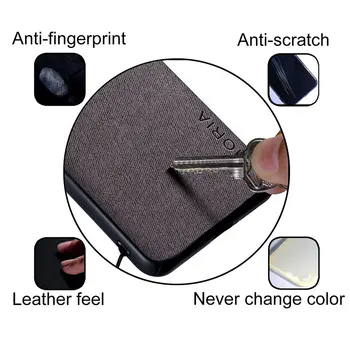 Puzdro pre Samsung Galaxy Note 9 coque módne jednoduchý dizajn farbou textilné Kože shockproof ochranný Zadný Kryt funda 4