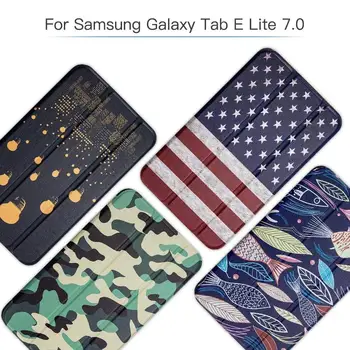 Puzdro Pre Samsung Galaxy Tab 3 Lite Ultra Slim Smart Cover Stojan Prípadoch, Pre Galaxy Tab E 7.0 Lite Tab 3 7.0 Lite/SM-T111 / SM-T113