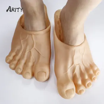 Pár Vtipný Prst Papuče Trik Simulácia Veľké Nohy Topánky, Ženy, Mužov, Holé Nohy Naboso Víla Vtip Hulk Päť-prsty Topánky