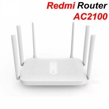 Pôvodný Xiao Redmi AC2100 Router Gigabit dvojpásmový Bezdrôtový Router, Wifi Opakovač so 6 Vysoký Zisk Antény Širšie Pokrytie