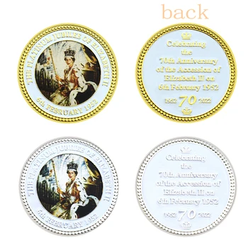 Queen Platinum Jubilea Alžbety II Pamätných Mincí, Oslavuje Kráľovnej 70. Výročie UK Royal Mince
