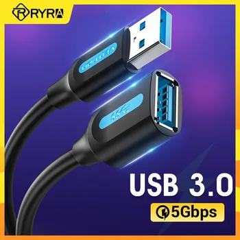 RYRA USB 3.0 Male-To-Female Dátový Kábel USB 3.0 Predlžovací Kábel na vysokorýchlostný Prenos Pre PC, Smart TV Xbox SSD PS4
