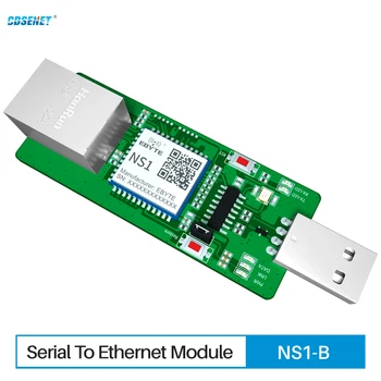 Serial Ethernet Modul Úroveň TTL pre RJ45 Skúšobnej Doske CDSENET NS1-TB Modbus TCP NA RTU HTTP CECILIA Nízky Výkon DC:3～5.5 V