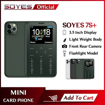 SOYES 7S+ Mini Mobilného Telefónu Komunikátor Podporu ruskej hebrejčiny, arabčina Klávesnice Hifi Zvuk, Malá Karta, Bar Model 2G GSM Mobilný Telefón