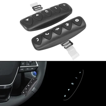 Svietiace Auto Volant Tlačidlá Bluetooth Diaľkové Ovládanie, Rádio Audio Prepínač Bezdrôtového ovládača Pre GPS, DVD, MP3 a MP5 Prehrávač