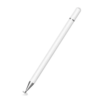 Univerzálny Ceruzka Dvojitý Duálny Kremíka Hlavu Touch Kapacitný Displej Dotykové Pero Caneta Capacitiva Pero Pre Tablet Ipad, Smartphone