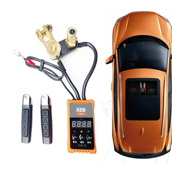 Univerzálny Dual Bezdrôtové Diaľkové Auto Batérie, Odpojte Odrezať Prepínače Voltmeter Displeja Odpojiť Odrezať Izolant Master