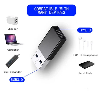 USB 3.0 Typu C Adaptér Converter OTG Adaptador USB Tipo C OTG Typ C Pre Macbook Xiao Samsung USB Telefón Príslušenstvo