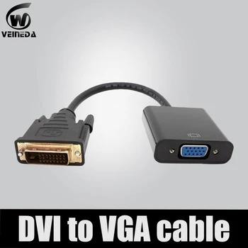 VEINEDA DVI 24+1 25Pin DVI-D Kábel VGA Kábel Adaptéra 1080P pre Grafická Karta nVIDIA , HDTV, Projektor
