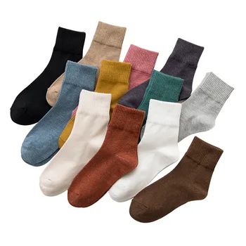 VERIDICAL 5 Párov/Veľa Harajuku Ponožky Žena Bavlna Voľné Farebné Mäkké Elastické Znesiteľné Priedušná Dievča Diabetická Ponožky Hot Predaj 1