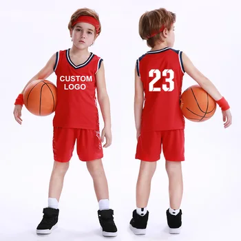Veľkoobchod Lacné Deti Basketbal Uniformy Vlastné Deti, 100% Polyester Mesh Návrat Priedušná Basketbal Tričko Pre Chlapcov F008 5