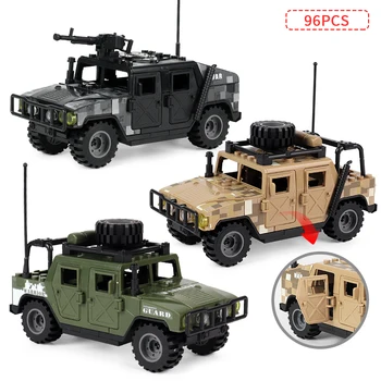 Vojenské Džípy Auto Modelu Vozidla 12pcs SWAT Špeciálne Sily Vojak Zbrane stavebným Bábika Akcie Obrázok Hračky Pre Deti