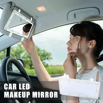 X Autohaux 10pcs Auto Clonu Zrkadlo make-up Zrkadlo Nastavte w/ 3 Typ LED Svetlá, Vstavané Lítiové Batérie dotýkali Veľkoobchod Dropship