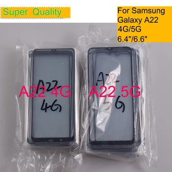 10Pcs/Veľa Pre Samsung Galaxy A22 4G A225 Dotykový Displej Predné Vonkajšie Sklo Panel LCD Objektív A22 5G A226 Sklo S OCA Lepidlo