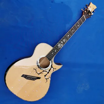41 palcový AAA top masívneho dreva 6 string ventilátor produkt akustická gitara doprava zadarmo jednom mieste