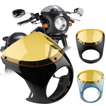 7 Palcový Riadidlá čelné Sklo Svetlometu Kapotáže Obrazovky pre Motocykel Harley Univerzálne náhradné Diely Auto Styling 1